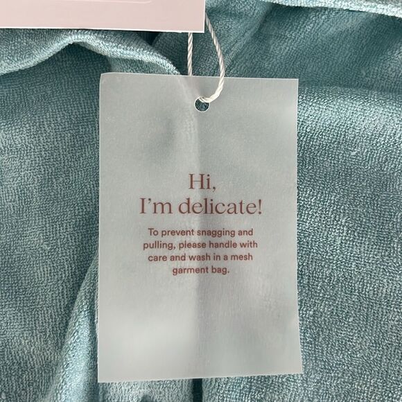 NWT Andie Swim The Palma Terry Button- Up Romper in Cablu Size XS - Picture 5 of 6